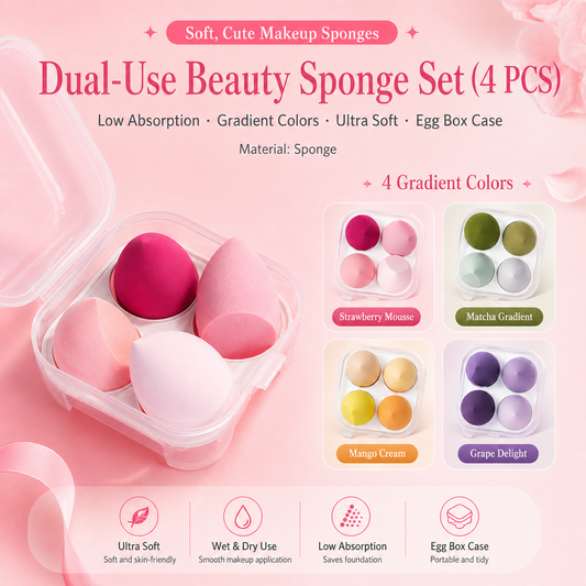 4PCS Ultra Soft Makeup Sponge