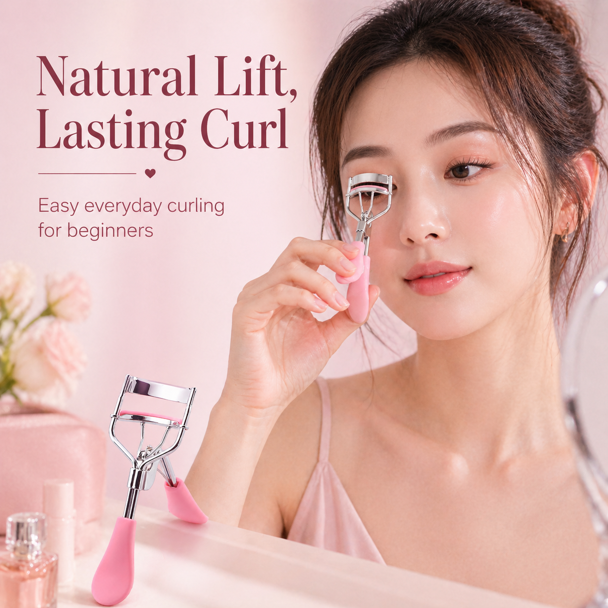 Pink Matte Eyelash Curler