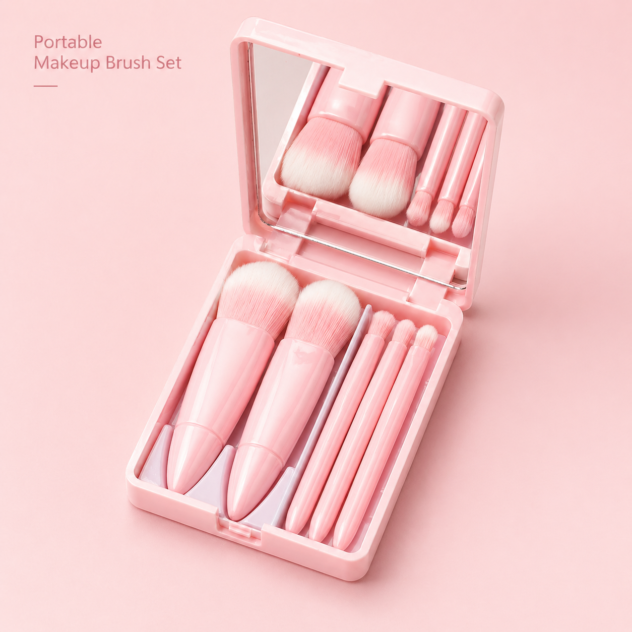 5PCS Mini Brush Set with Mirror