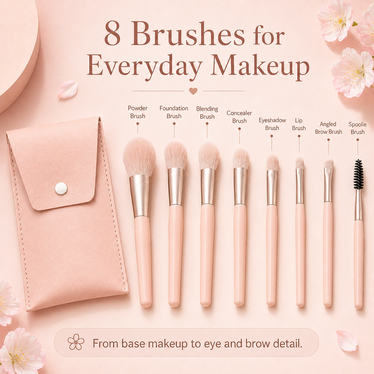 8PCS Morandi Mini Brush Set