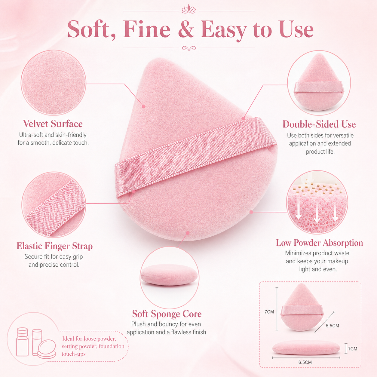 2-in-1 Pink Eyelash Curler