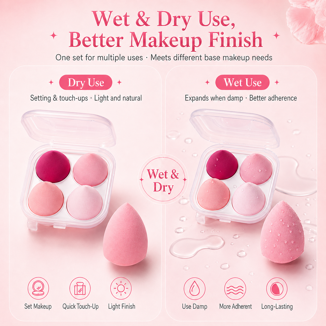 4PCS Ultra Soft Makeup Sponge