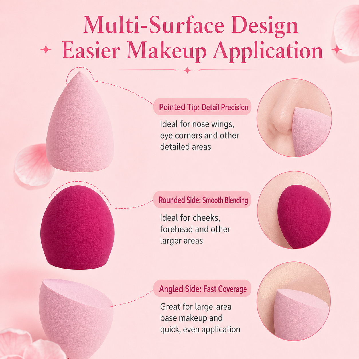 4PCS Ultra Soft Makeup Sponge