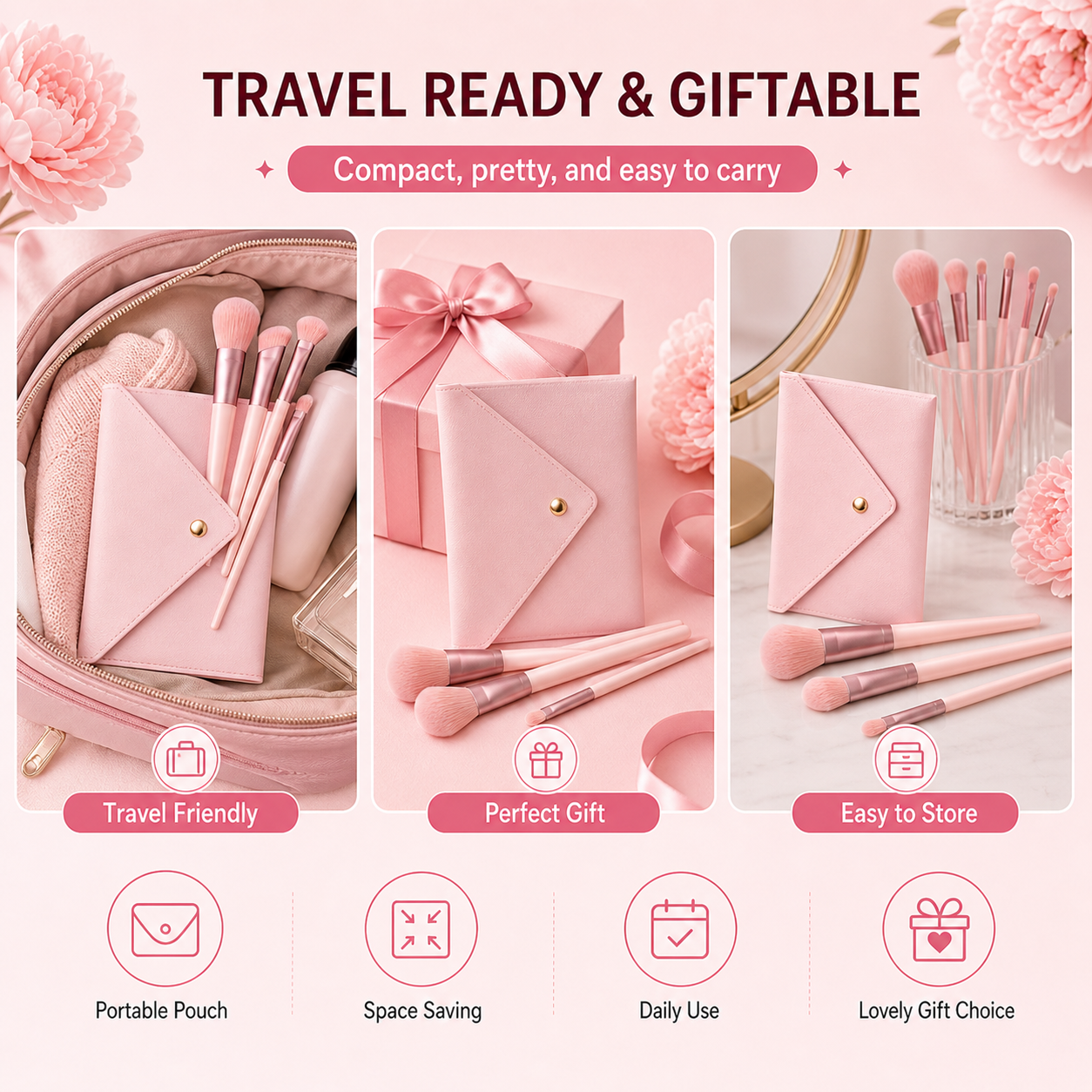 12PCS Soft Bristles Makeup Brush Set