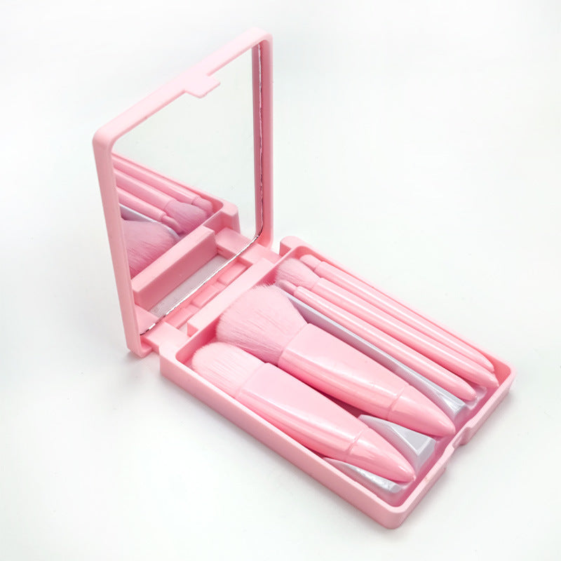 5PCS Mini Brush Set with Mirror